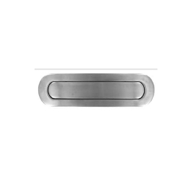 ENTREE COURRIER,DEMI-ROND,INOX 