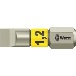 Wera 3800/1 TS 1,2 x 6,5 x 25 mm Bits for slottted screws 