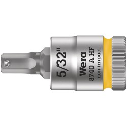 Wera 8740 A HF Hex-Plus SW 5/32" Zyklop bit socket with 1/4" drive holding function 