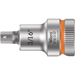 Wera 8740 B HF Hex-Plus SW 3/16" x 35 mm Zyklop bit socket with 3/8" drive holding function 