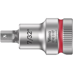 Wera 8740 B HF Hex-Plus SW 7/32" x 35 mm Zyklop bit socket with 3/8" drive holding function 