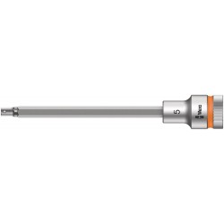 Wera 8740 C HF Hex-Plus SW 5,0 x 140 mm Zyklop bit socket with 1/2" drive holding function 